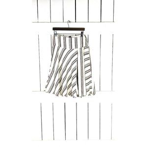 GAP striped linen summer midi skirt 2R